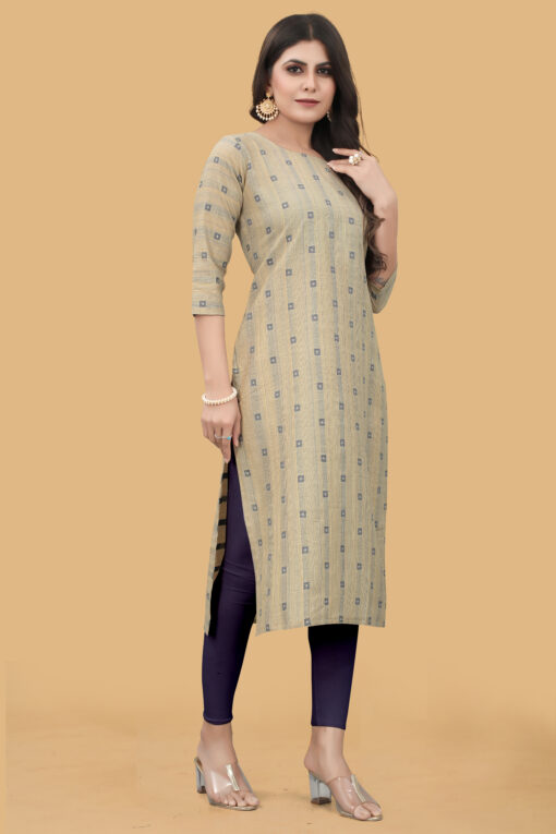 jacquard cotton kurta for women