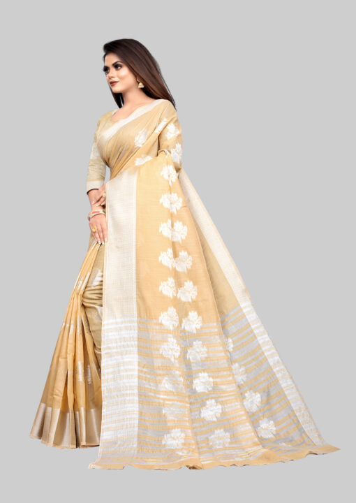 beige colour wedding saree