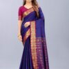 blue colour cotton silk sarees