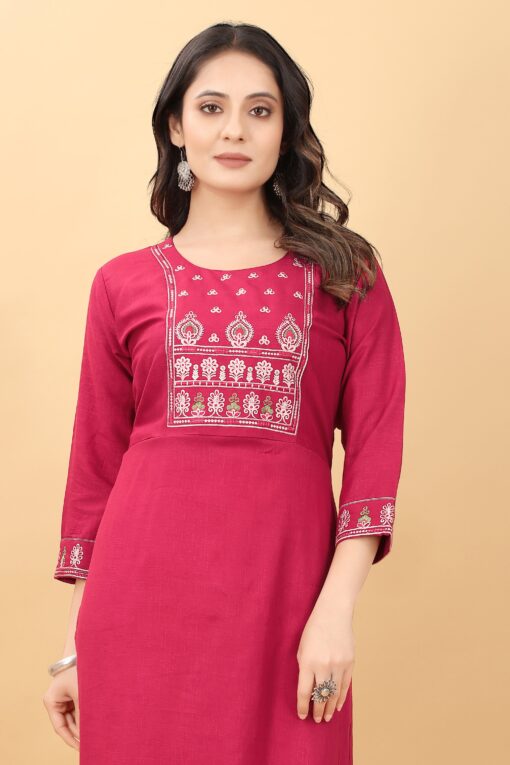 Women Embroidered Kurti