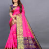 rose cotton saree