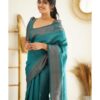 bottle green mysore silk saree