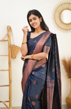 banarasi saree grey