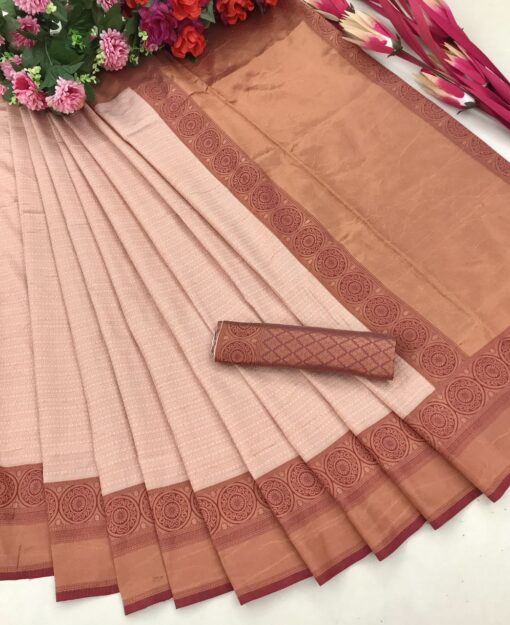 beige colour designer saree