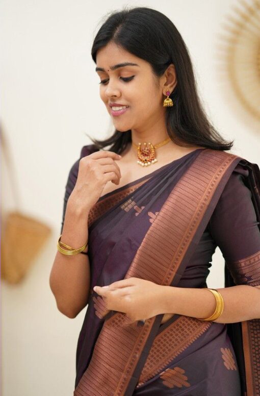 purple kanchipuram silk sarees