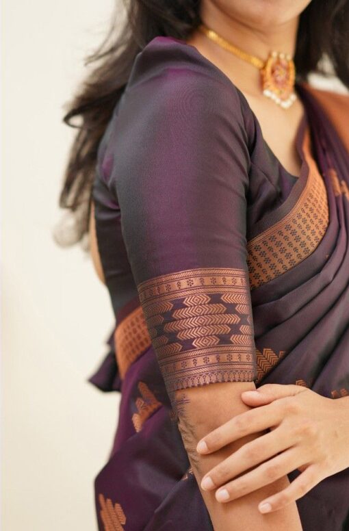 saree purple and gold